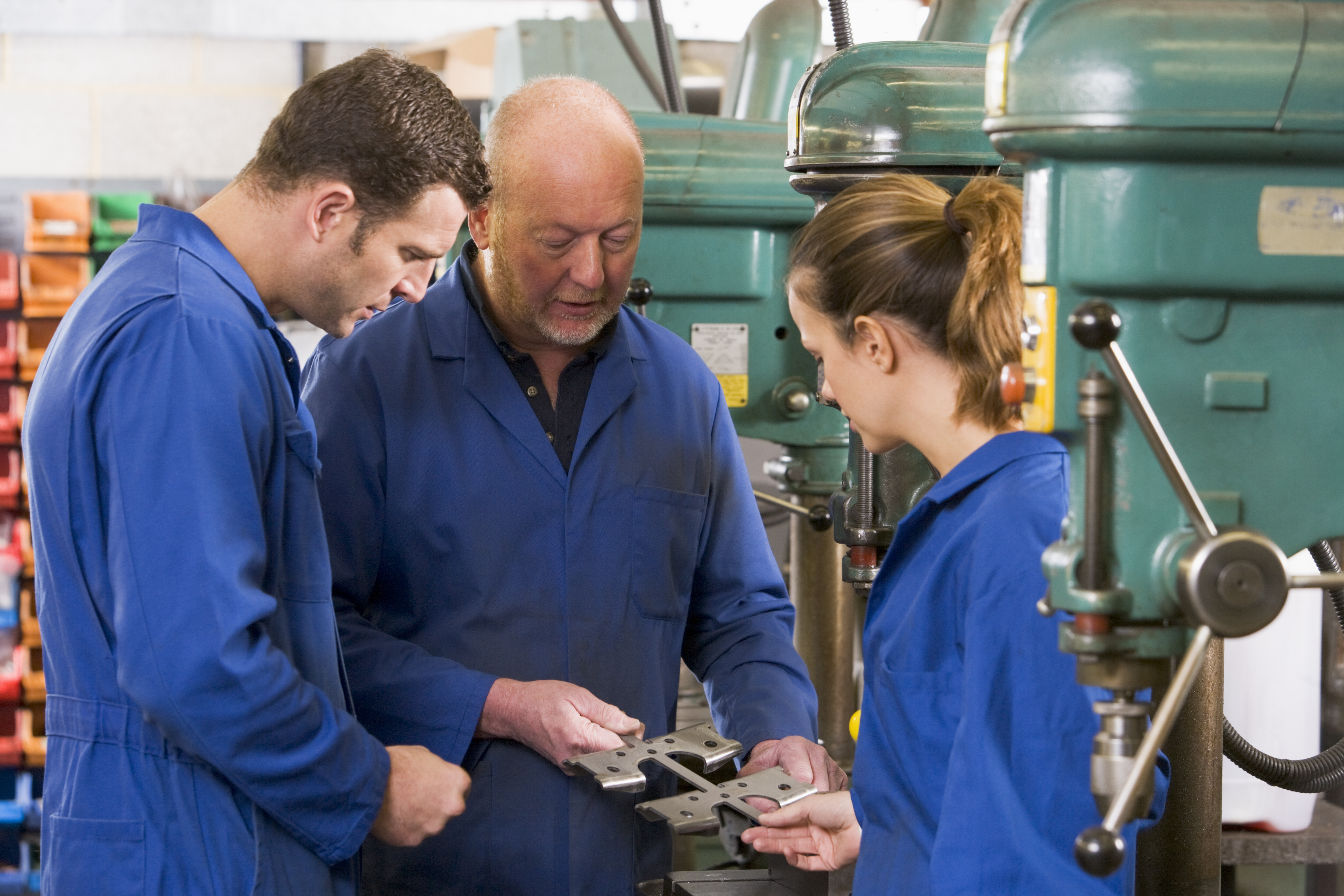 apprentices in workshop