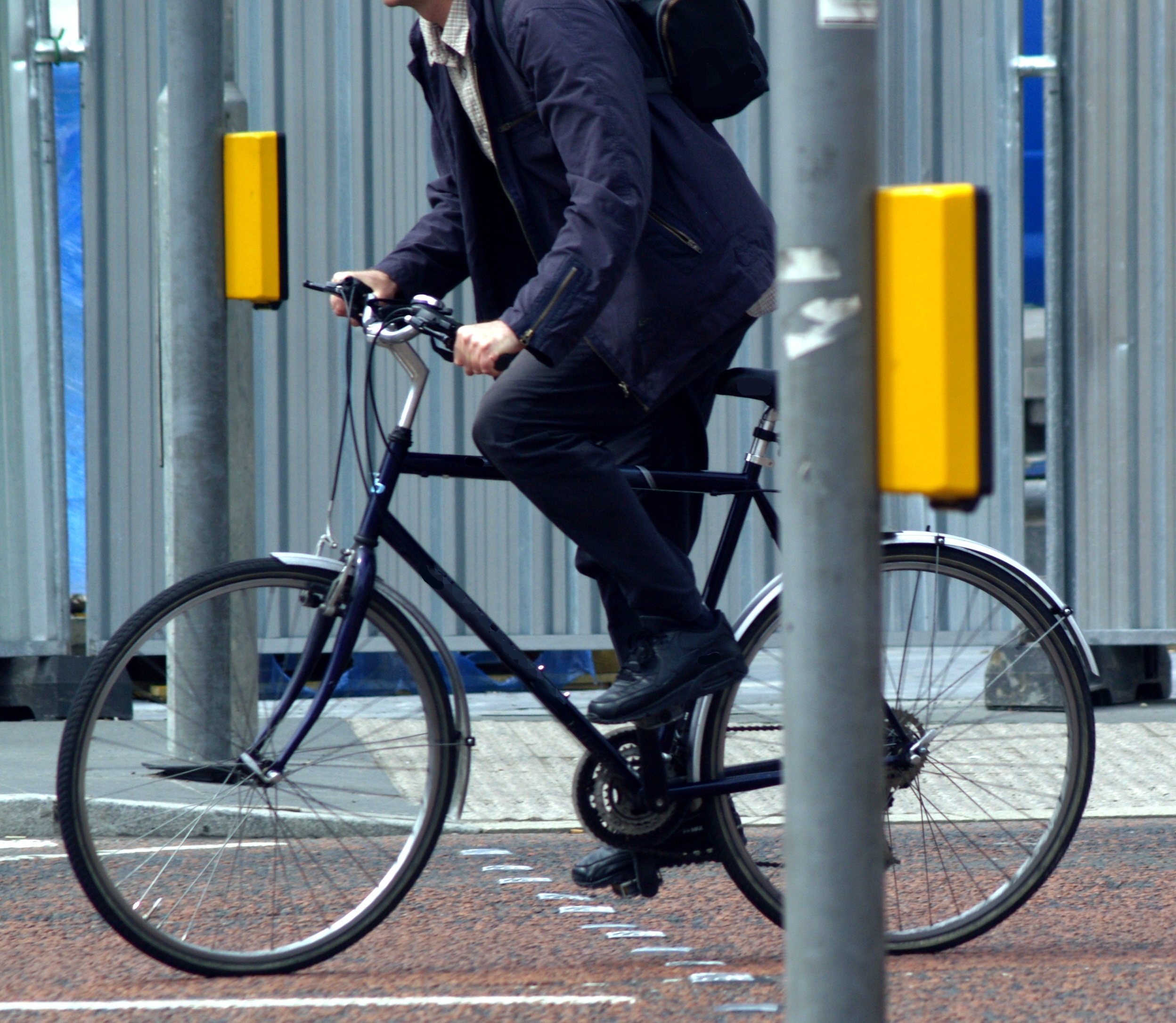 cyclists at crossing