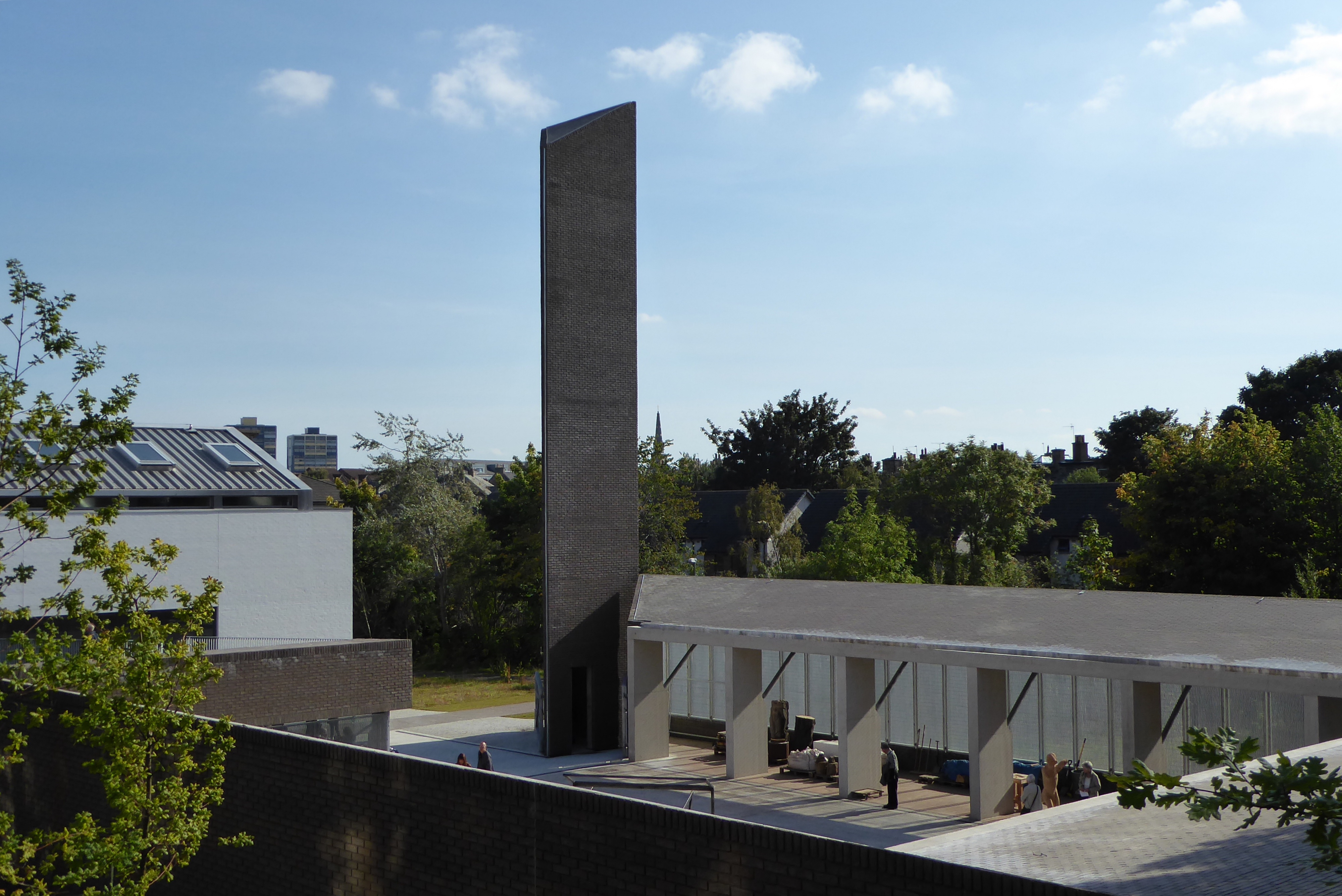 Edinburgh Sculpture Workshop, with the "Concrete Antenna"