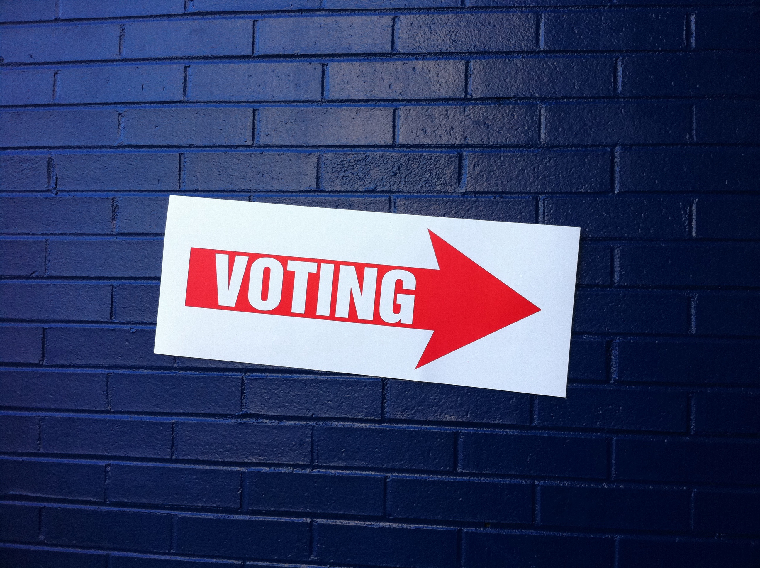 voting sign